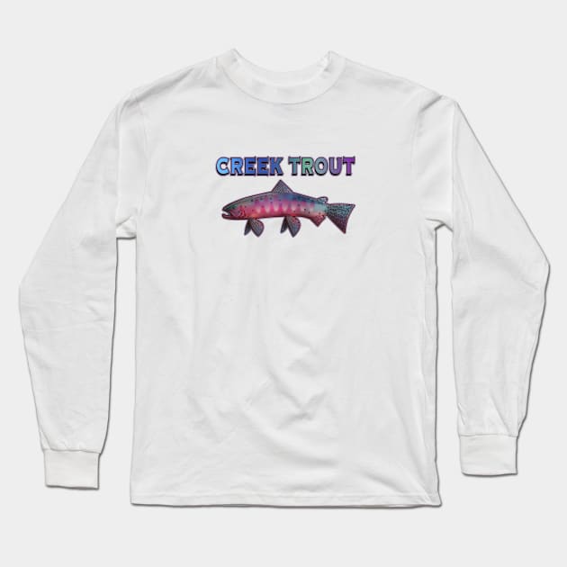 Creek Trout Long Sleeve T-Shirt by MikaelJenei